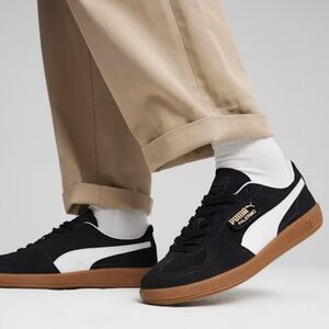 Puma Palermo Black White Sneakers Size 9 Style 396463 NWOB